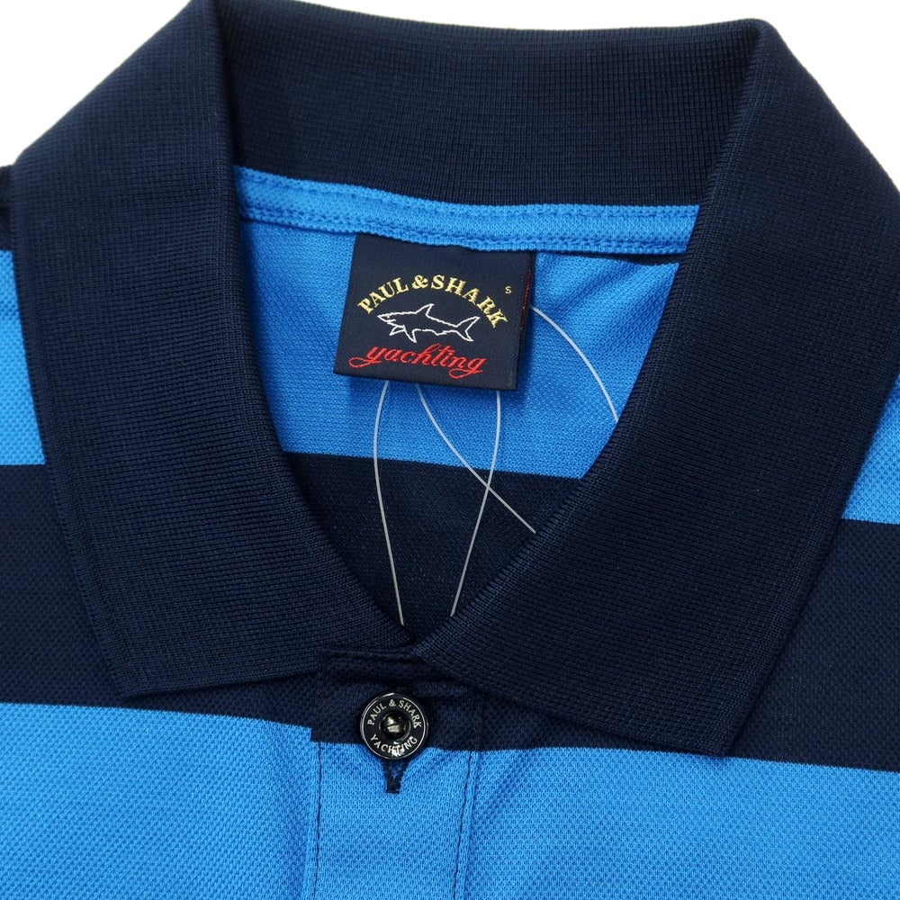 [New] Paul &amp;amp; Shark PAUL&amp;amp;SHARK Cotton Border Short Sleeve Polo Shirt Blue x Navy [S] [Condition Rank N] [Men&