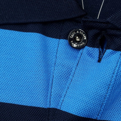 [New] Paul &amp;amp; Shark PAUL&amp;amp;SHARK Cotton Border Short Sleeve Polo Shirt Blue x Navy [S] [Condition Rank N] [Men&