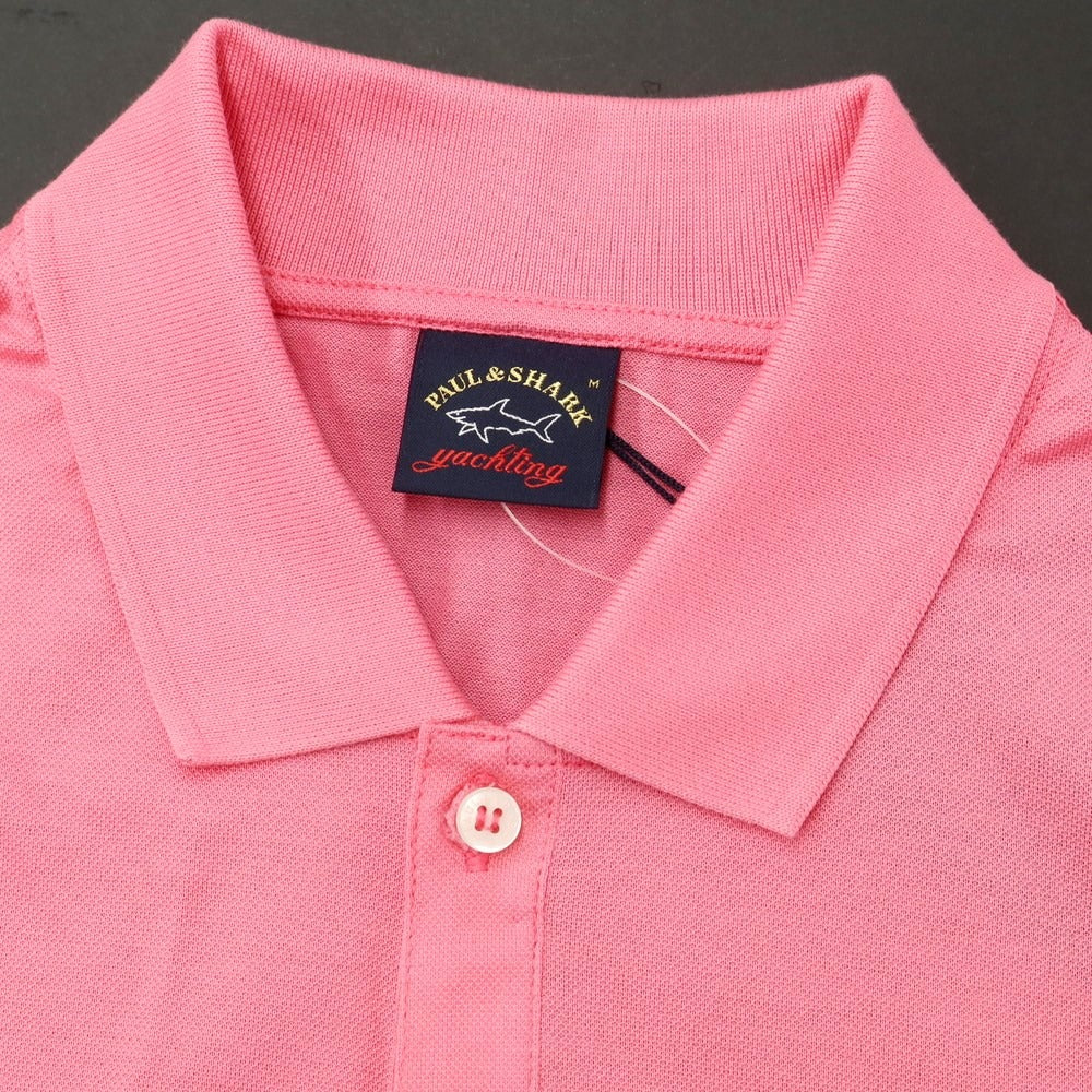 [New] Paul &amp;amp; Shark Cotton Short Sleeve Polo Shirt Pink [Size M] [PNK] [S/S] [Condition Rank N] [Men&