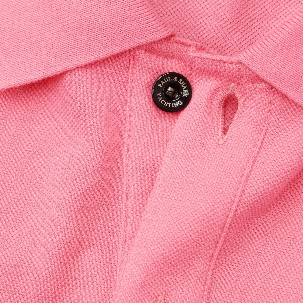 [New Outlet] Paul &amp;amp; Shark Cotton Short Sleeve Polo Shirt Pink [Size S] [PNK] [S/S] [Condition Rank N-] [Men&