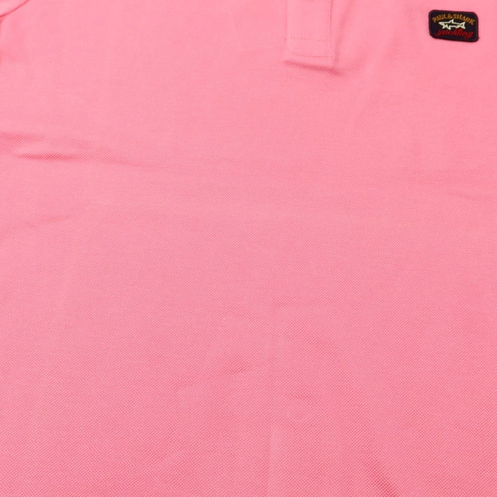 [New Outlet] Paul &amp;amp; Shark Cotton Short Sleeve Polo Shirt Pink [Size S] [PNK] [S/S] [Condition Rank N-] [Men&