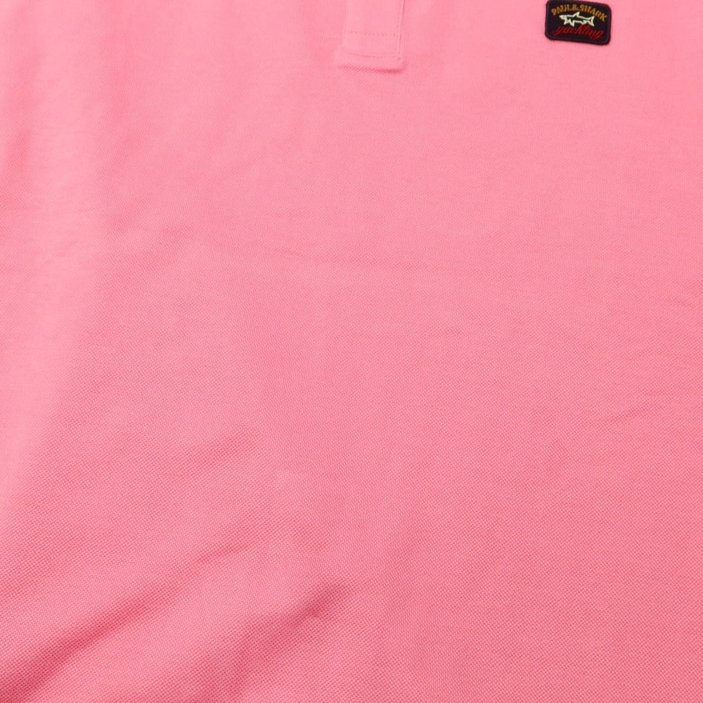 [New Outlet] Paul &amp;amp; Shark Cotton Short Sleeve Polo Shirt Pink [Size M] [PNK] [S/S] [Condition Rank N-] [Men&