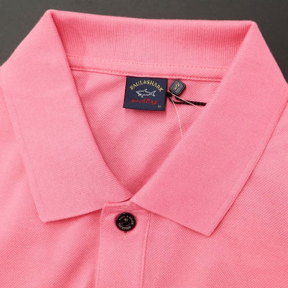 [New Outlet] Paul &amp;amp; Shark Cotton Short Sleeve Polo Shirt Pink [Size M] [PNK] [S/S] [Condition Rank N-] [Men&