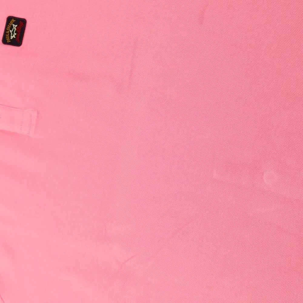 [New Outlet] Paul &amp;amp; Shark Cotton Short Sleeve Polo Shirt Pink [Size M] [PNK] [S/S] [Condition Rank N-] [Men&