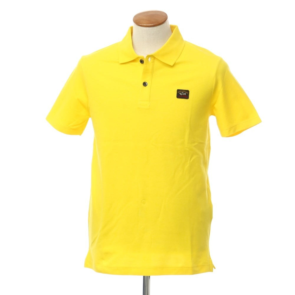 【新品】ポールアンドシャーク PAUL&amp;SHARK コットン 半袖ポロシャツ イエロー【サイズM】【YEL】【S/S】【状態ランクN】【メンズ】【759386】