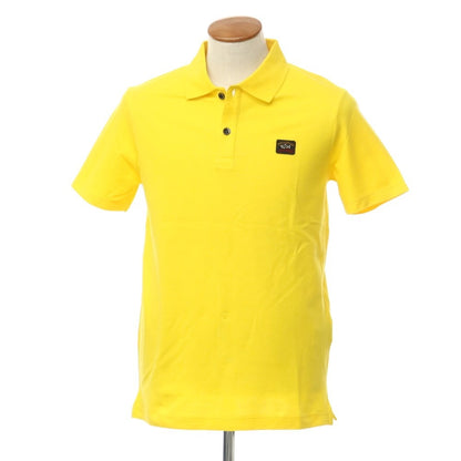 【新品】ポールアンドシャーク PAUL&amp;SHARK コットン 半袖ポロシャツ イエロー【サイズM】【YEL】【S/S】【状態ランクN】【メンズ】【759386】