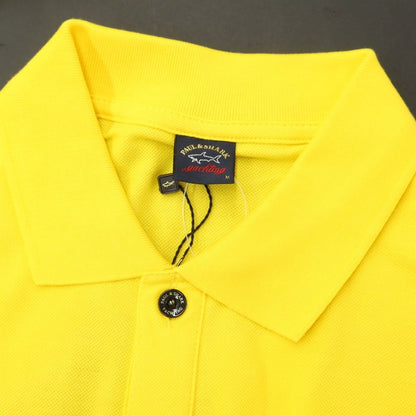 【新品】ポールアンドシャーク PAUL&amp;SHARK コットン 半袖ポロシャツ イエロー【サイズM】【YEL】【S/S】【状態ランクN】【メンズ】【759386】