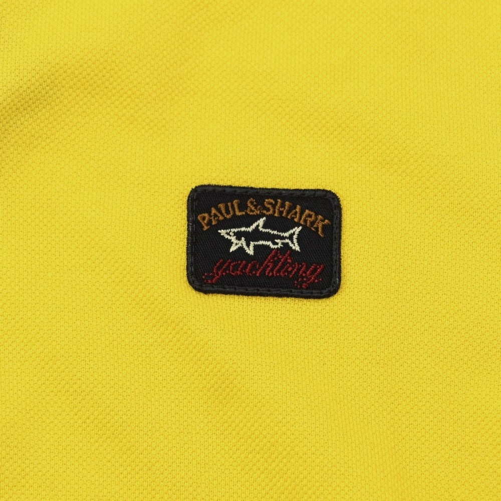 【新品】ポールアンドシャーク PAUL&amp;SHARK コットン  半袖ポロシャツ イエロー【サイズL】【YEL】【S/S】【状態ランクN】【メンズ】【759383】 [EPD]