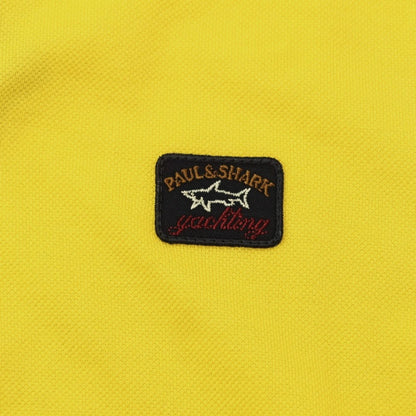 【新品】ポールアンドシャーク PAUL&amp;SHARK コットン  半袖ポロシャツ イエロー【サイズL】【YEL】【S/S】【状態ランクN】【メンズ】【759383】 [EPD]