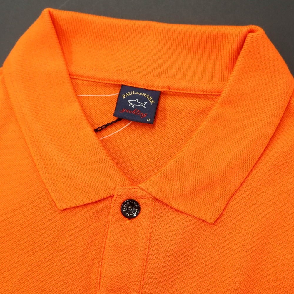 [New Outlet] Paul &amp;amp; Shark Cotton Short Sleeve Polo Shirt Orange [Size M] [ORG] [S/S] [Condition Rank N-] [Men&