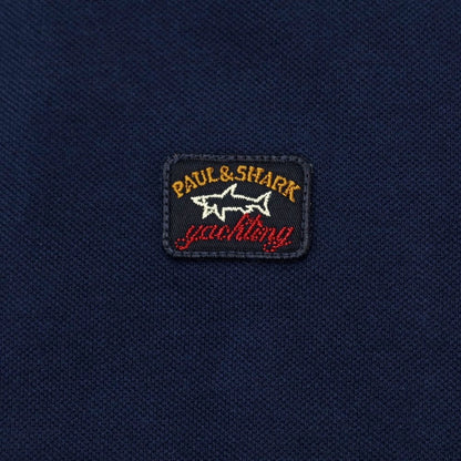 【新品】ポールアンドシャーク PAUL&amp;SHARK コットン  半袖ポロシャツ ネイビー【サイズS】【NVY】【S/S】【状態ランクN】【メンズ】【759385】