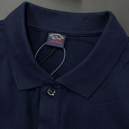 [New] Paul &amp;amp; Shark Cotton Short Sleeve Polo Shirt Navy [Size L] [NVY] [S/S] [Condition Rank N] [Men&