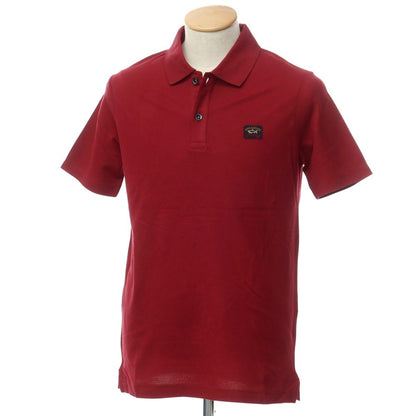 [New] Paul &amp;amp; Shark Cotton Short Sleeve Polo Shirt Wine Red [Size S] [RED] [S/S] [Condition Rank N] [Men&