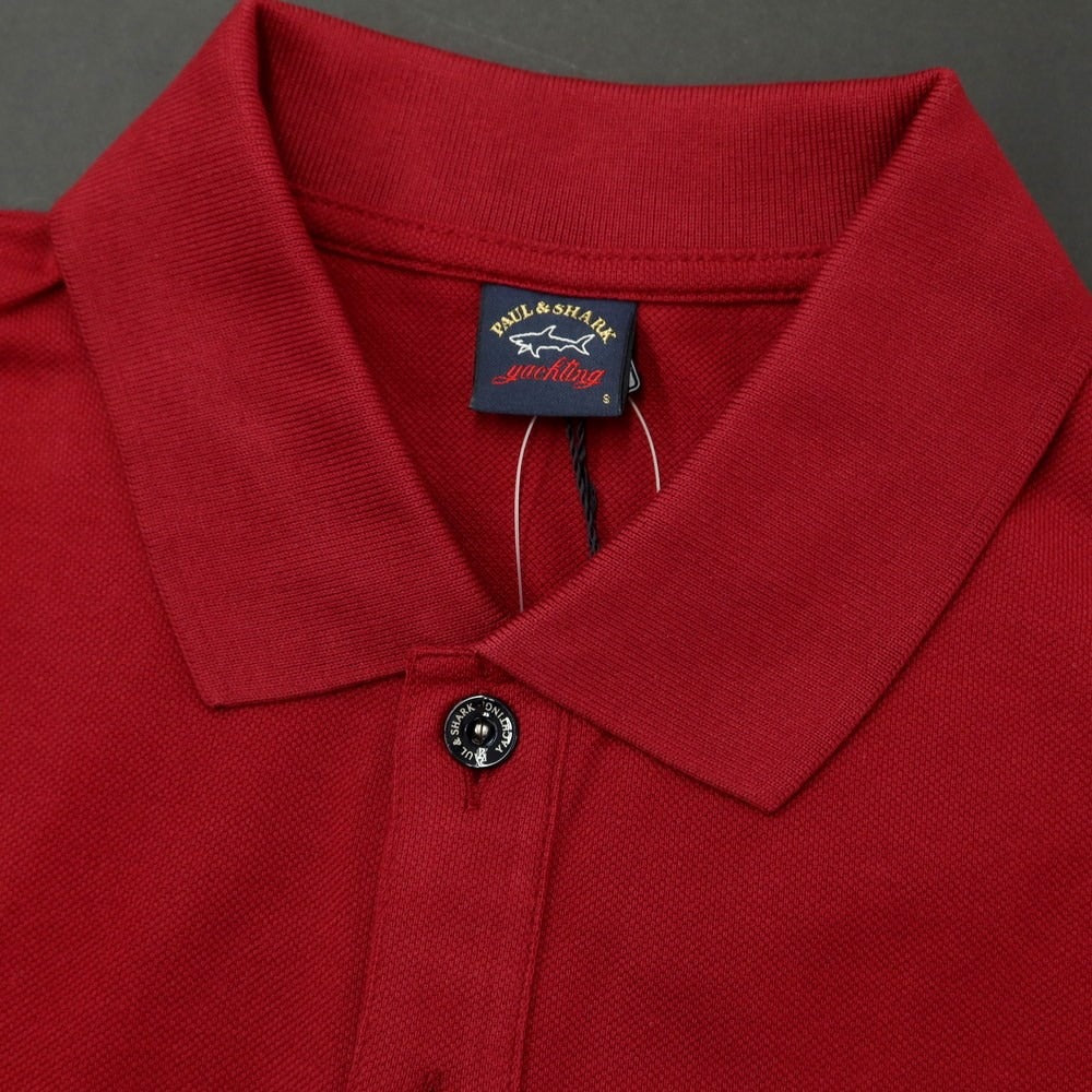 [New] Paul &amp;amp; Shark Cotton Short Sleeve Polo Shirt Wine Red [Size S] [RED] [S/S] [Condition Rank N] [Men&