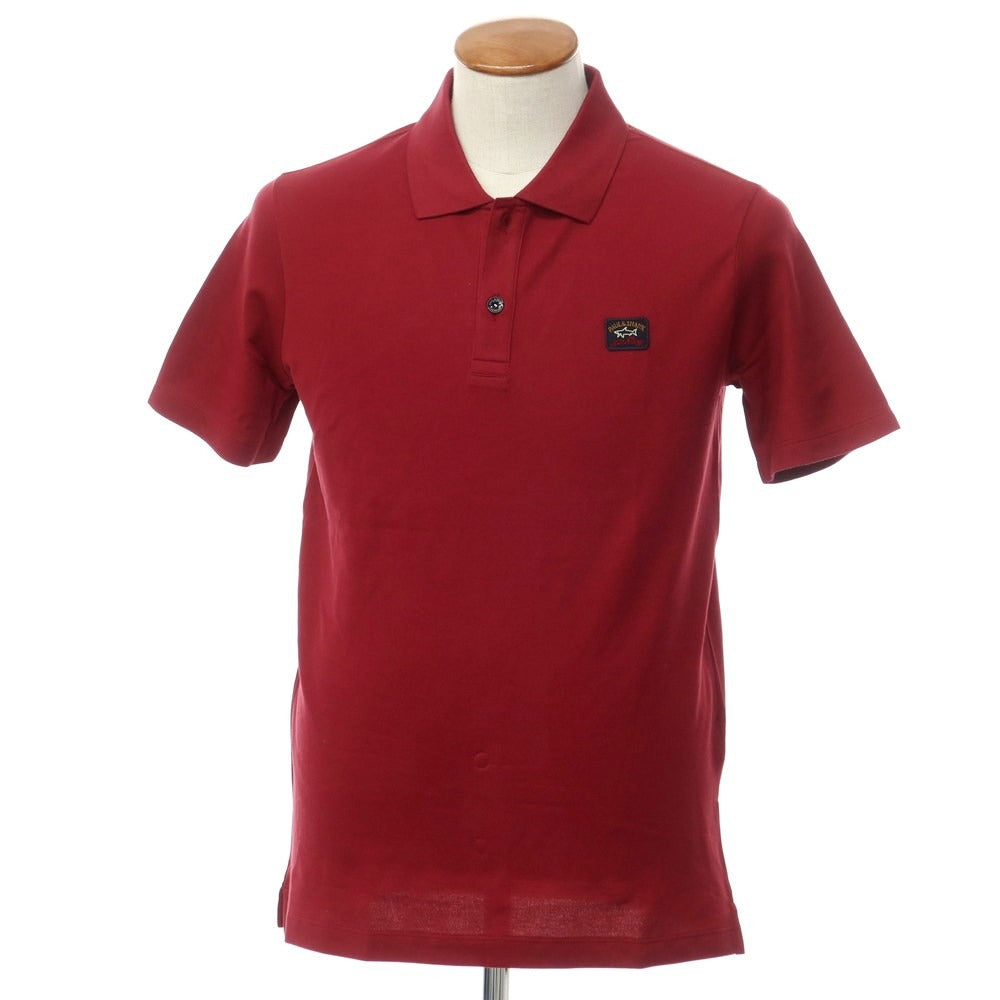 [New] Paul &amp;amp; Shark Cotton Short Sleeve Polo Shirt Wine Red [Size M] [RED] [S/S] [Condition Rank N] [Men&