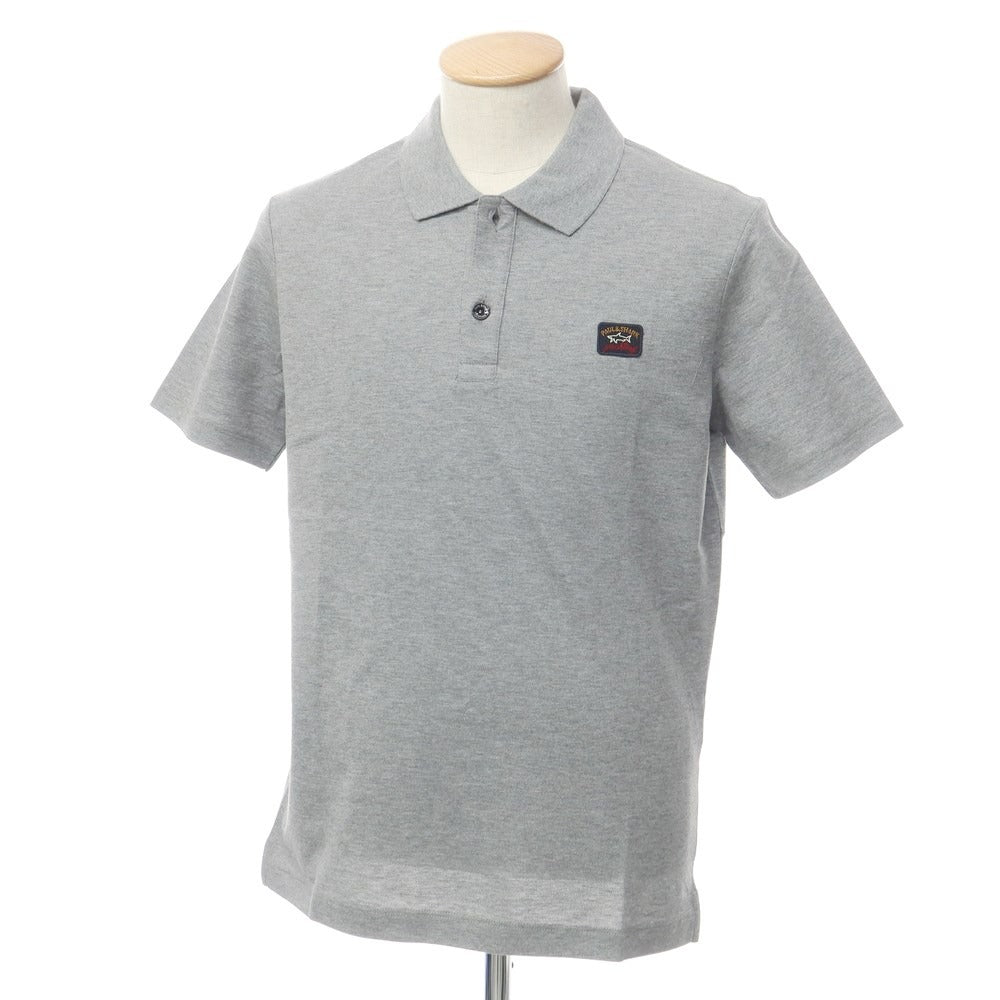 [New] Paul &amp;amp; Shark Cotton Short Sleeve Polo Shirt Grey [Size S] [GRY] [S/S] [Condition Rank N] [Men&