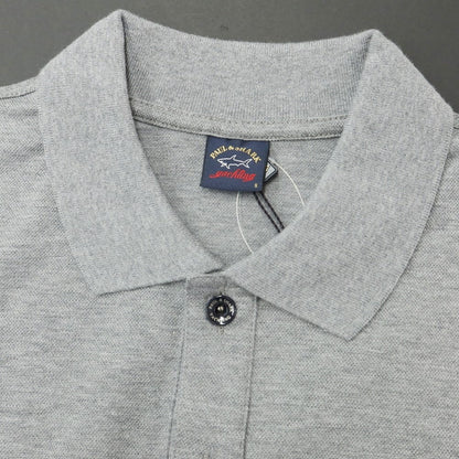 【新品】ポールアンドシャーク PAUL&amp;SHARK コットン  半袖ポロシャツ グレー【サイズS】【GRY】【S/S】【状態ランクN】【メンズ】【759385】
[APD]