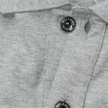 [New] Paul &amp;amp; Shark Cotton Short Sleeve Polo Shirt Grey [Size S] [GRY] [S/S] [Condition Rank N] [Men&