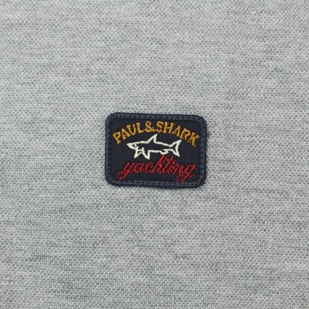 【新品】ポールアンドシャーク PAUL&amp;SHARK コットン  半袖ポロシャツ グレー【サイズS】【GRY】【S/S】【状態ランクN】【メンズ】【759385】
[APD]