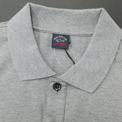 [New] Paul &amp;amp; Shark Cotton Short Sleeve Polo Shirt Grey [Size L] [GRY] [S/S] [Condition Rank N] [Men&