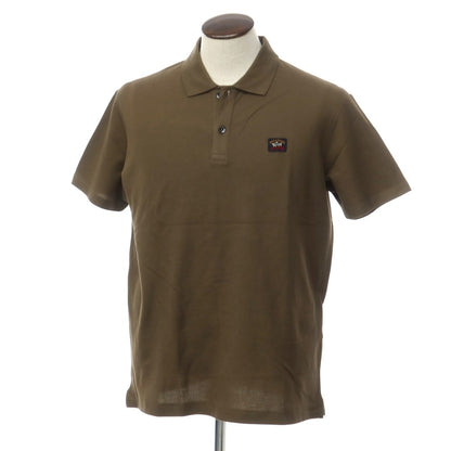 [New] Paul &amp;amp; Shark Cotton Short Sleeve Polo Shirt Dark Olive [Size L] [KAK] [S/S] [Condition Rank N] [Men&