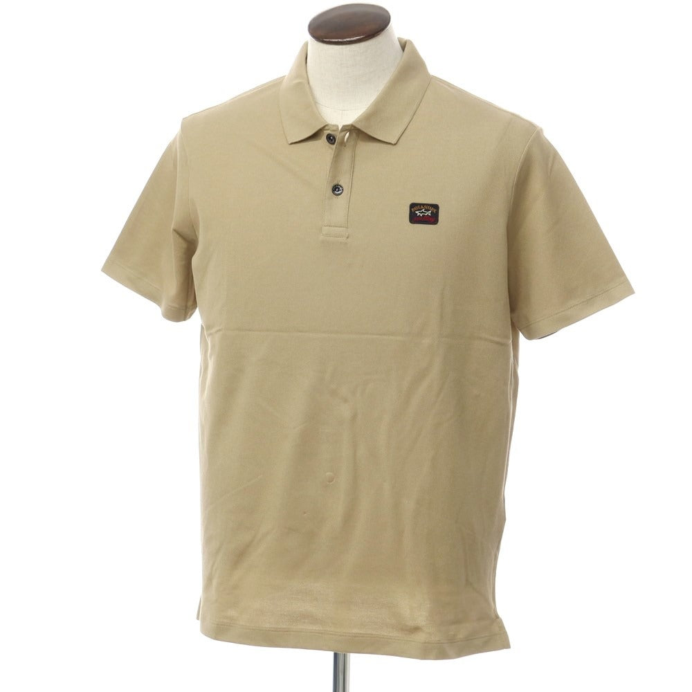 [New] Paul &amp;amp; Shark Cotton Short Sleeve Polo Shirt Beige [Size L] [BEI] [S/S] [Condition Rank N] [Men&