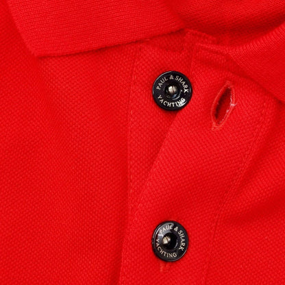 [New] Paul &amp;amp; Shark Cotton Short Sleeve Polo Shirt Red [Size S] [RED] [S/S] [Condition Rank N] [Men&