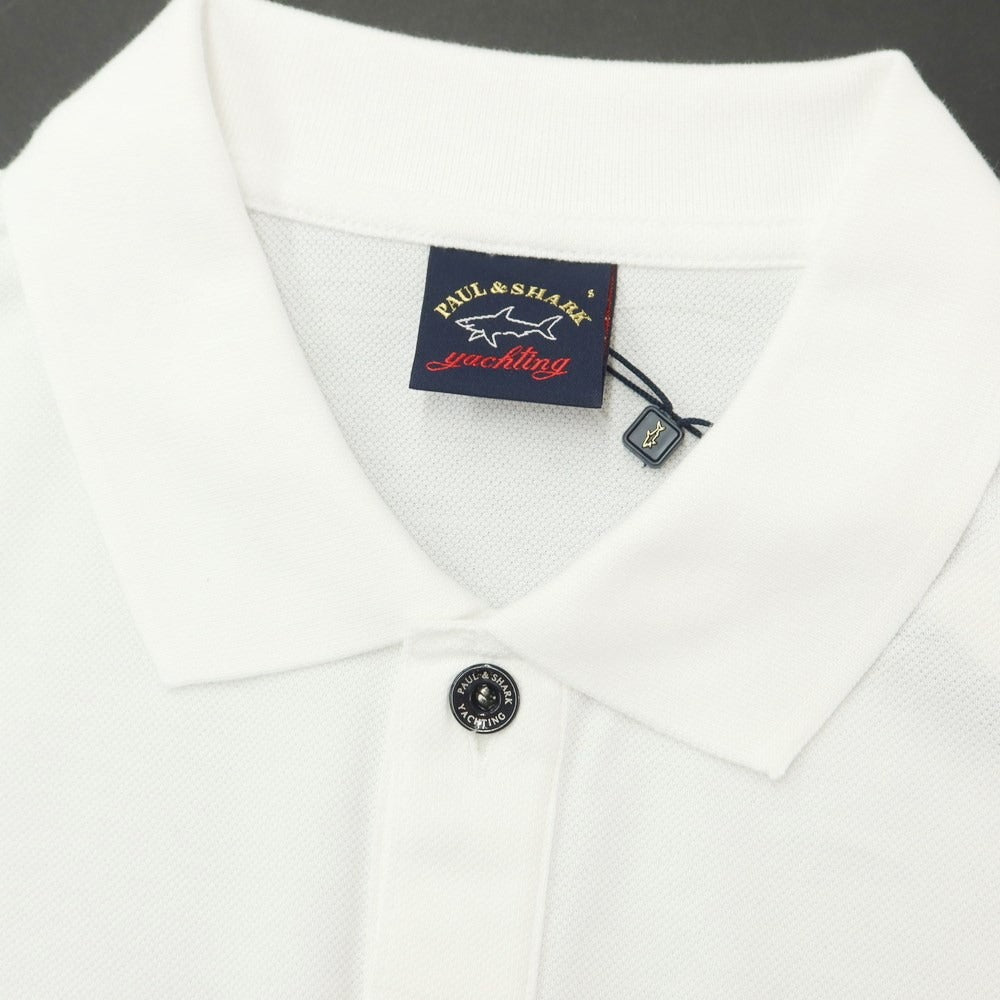 [New] Paul &amp;amp; Shark Cotton Long Sleeve Polo Shirt White [Size S] [WHT] [S/S] [Condition Rank N] [Men&