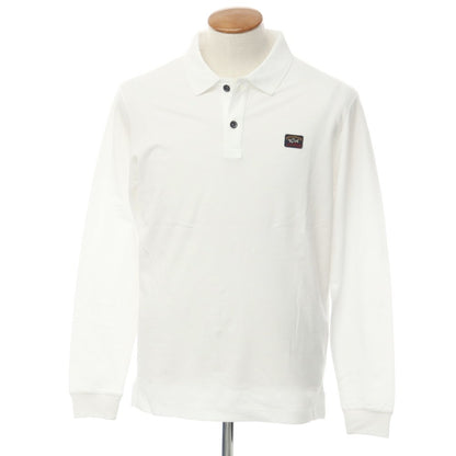 [New] Paul &amp;amp; Shark Cotton Long Sleeve Polo Shirt White [Size M] [WHT] [S/S] [Condition Rank N] [Men&