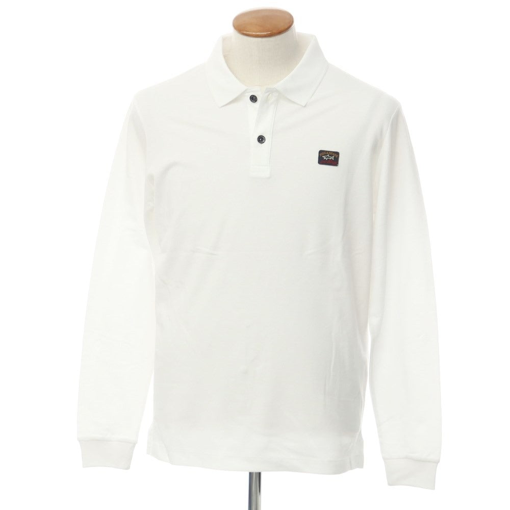 [New] Paul &amp;amp; Shark Cotton Long Sleeve Polo Shirt White [Size M] [WHT] [S/S] [Condition Rank N] [Men&