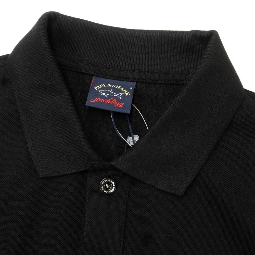 [New] Paul &amp;amp; Shark Cotton Long Sleeve Polo Shirt Black [Size S] [BLK] [S/S] [Condition Rank N] [Men&