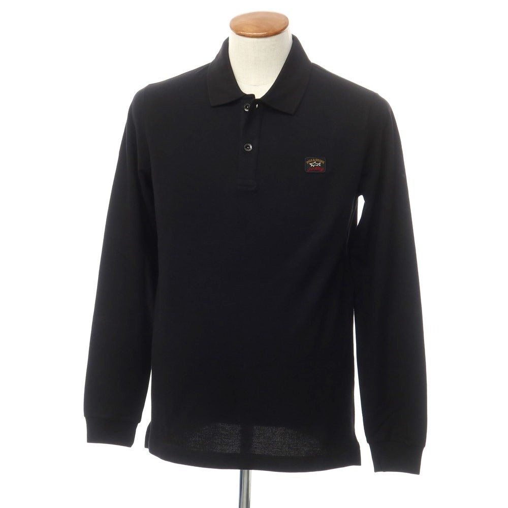 [New] Paul &amp;amp; Shark Cotton Long Sleeve Polo Shirt Black [Size M] [BLK] [S/S] [Condition Rank N] [Men&