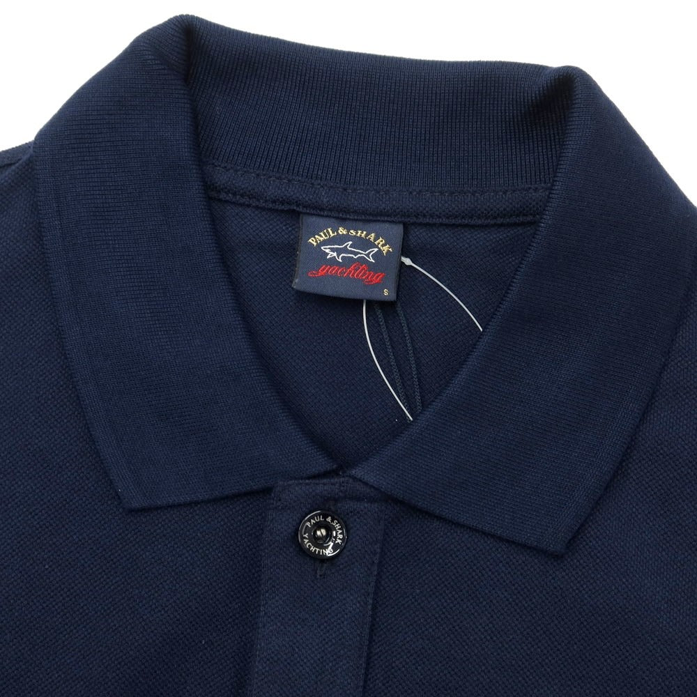 [New] Paul &amp;amp; Shark Cotton Long Sleeve Polo Shirt Navy [Size S] [NVY] [S/S] [Condition Rank N] [Men&