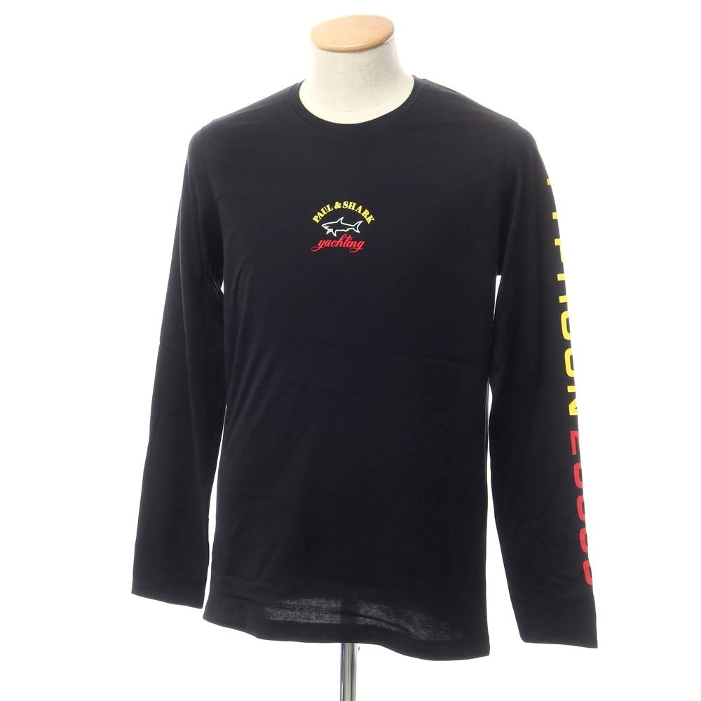 [New] Paul &amp;amp; Shark PAUL&amp;amp;SHARK Printed Long Sleeve T-Shirt Black [S] [Condition Rank N] [Men&