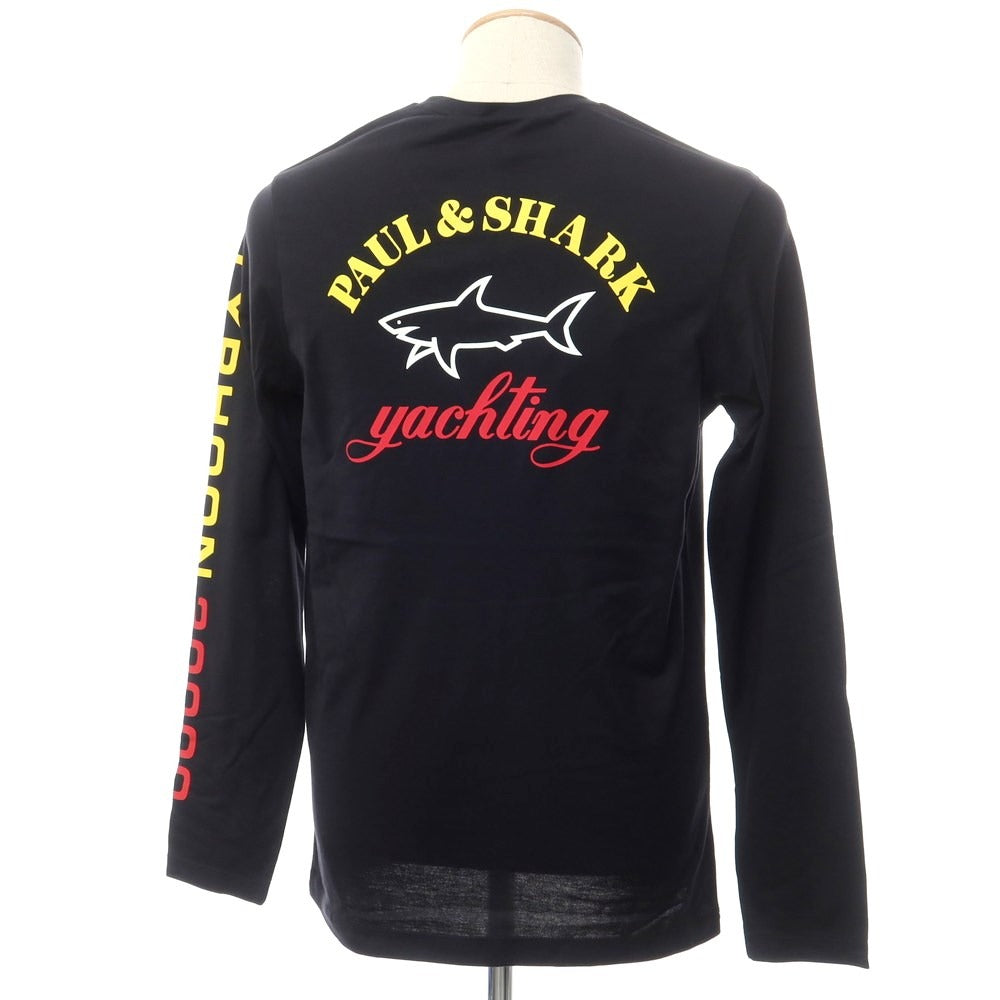 [New] Paul &amp;amp; Shark PAUL&amp;amp;SHARK Printed Long Sleeve T-Shirt Black [S] [Condition Rank N] [Men&