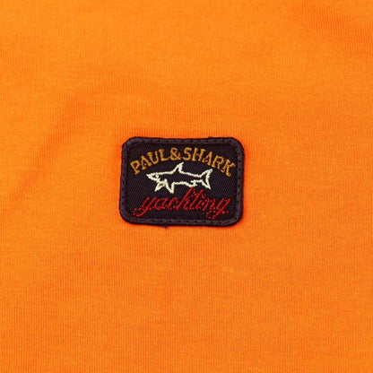 【新品】ポールアンドシャーク PAUL&amp;SHARK ロゴワッペン 半袖Ｔシャツ オレンジ【 S 】【 状態ランクN 】【 メンズ 】 [EPD]