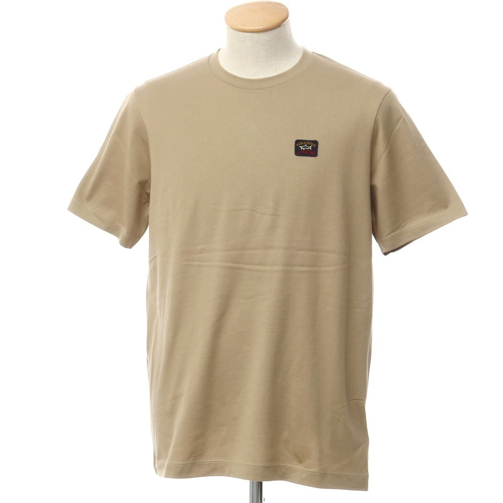 [New] Paul &amp;amp; Shark logo patch short sleeve T-shirt dark beige [S] [Condition rank N] [Men&