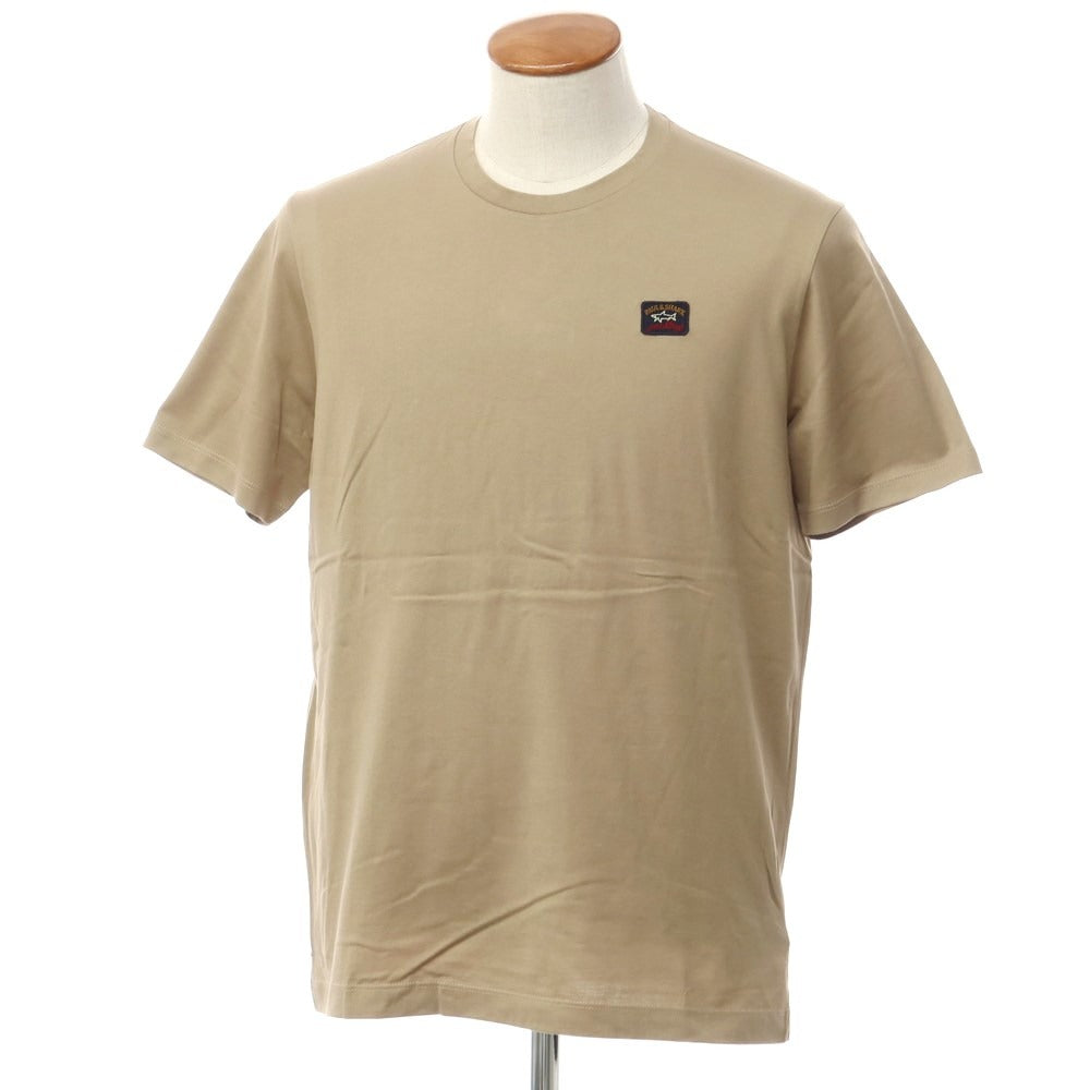 [New] Paul &amp;amp; Shark logo patch short sleeve T-shirt dark beige [M] [Condition rank N] [Men&