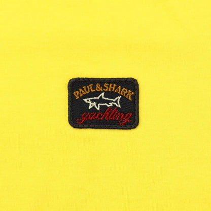 【新品】ポールアンドシャーク PAUL&amp;SHARK ロゴワッペン 半袖Ｔシャツ イエロー【 M 】【 状態ランクN 】【 メンズ 】 [EPD]