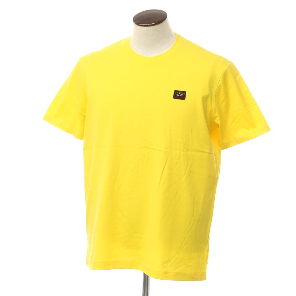 [New] Paul &amp;amp; Shark logo patch short sleeve T-shirt yellow [L] [Condition rank N] [Men&