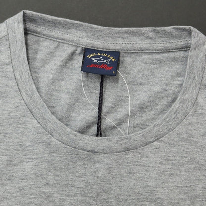 [New] Paul &amp;amp; Shark logo patch short sleeve T-shirt gray [S] [Condition rank N] [Men&