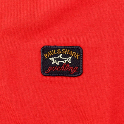 [New] Paul &amp;amp; Shark logo patch short sleeve T-shirt red [S] [Condition rank N] [Men&