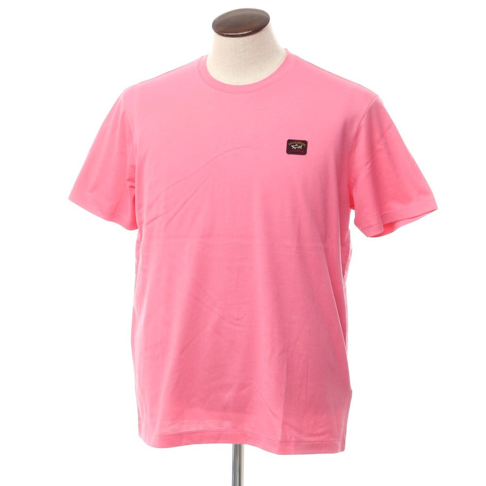 [New] Paul &amp;amp; Shark logo patch short sleeve T-shirt pink [L] [Condition rank N] [Men&