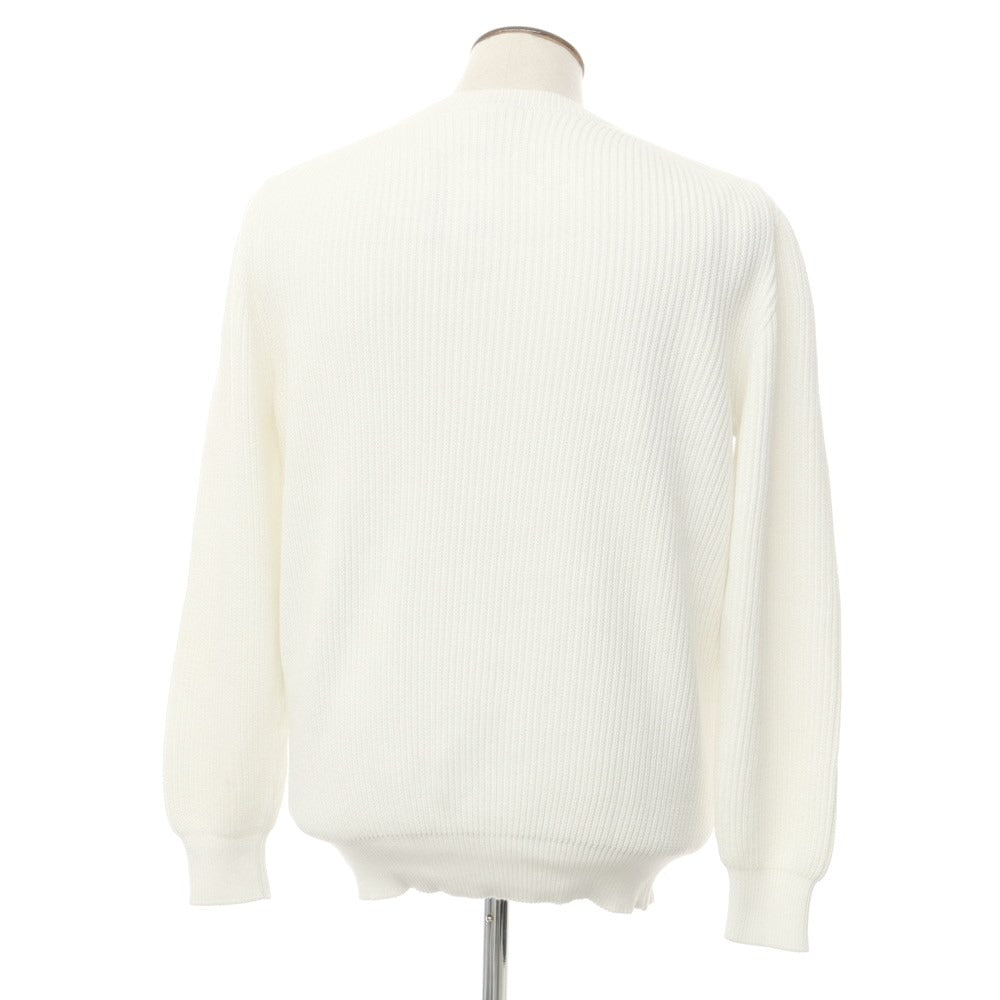 [New Outlet] Paul &amp;amp; Shark Mid-gauge Cotton Crew Neck Knit White [L] [Condition Rank N-] [Men&