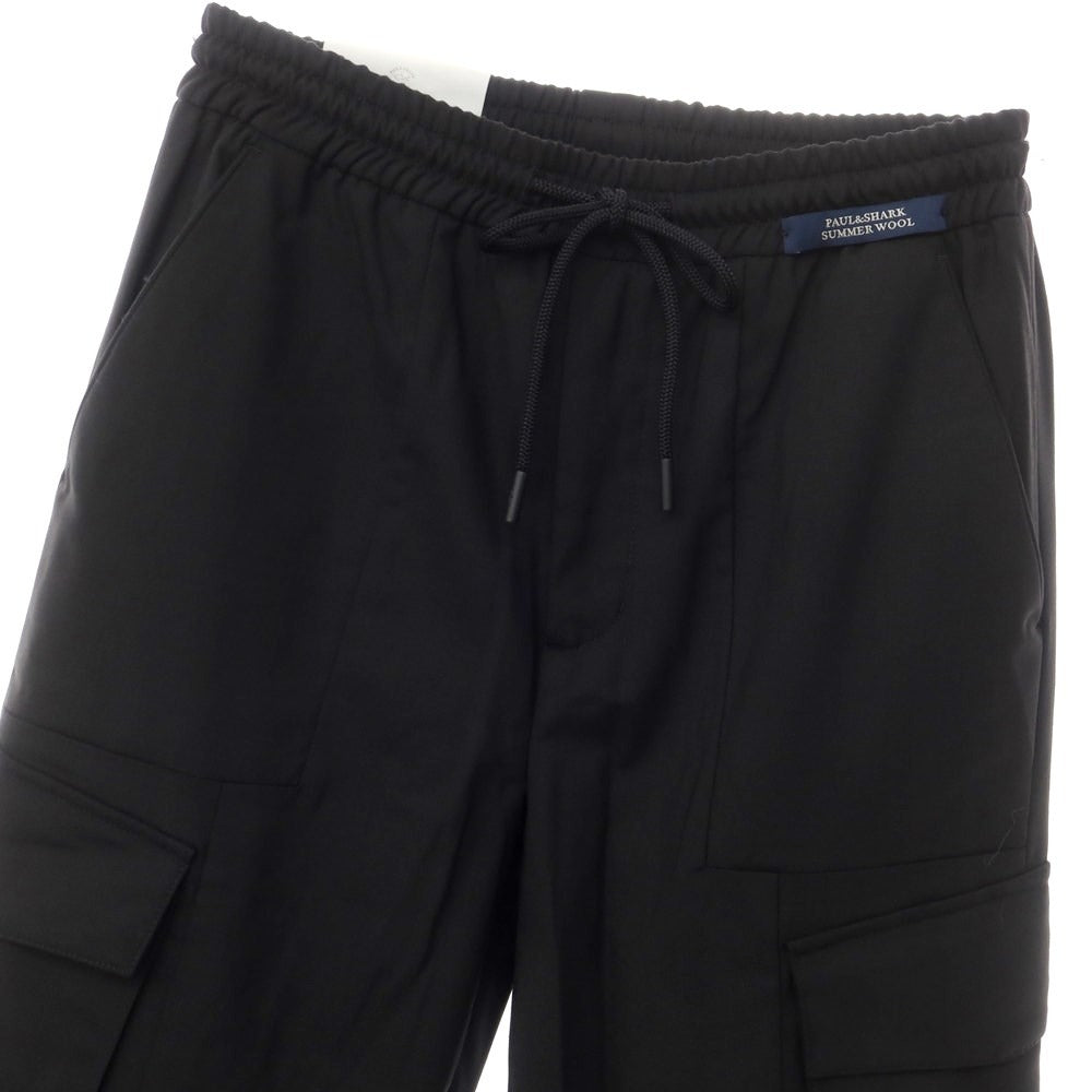 [New] Paul &amp;amp; Shark Polyester Wool Cargo Pants Black [Size 44] [BLK] [S/S] [Condition Rank N] [Men&