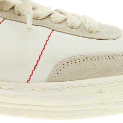 [New outlet] Rove rov leather low-cut sneakers light gray x red [39] [Condition rank N-] [Men&