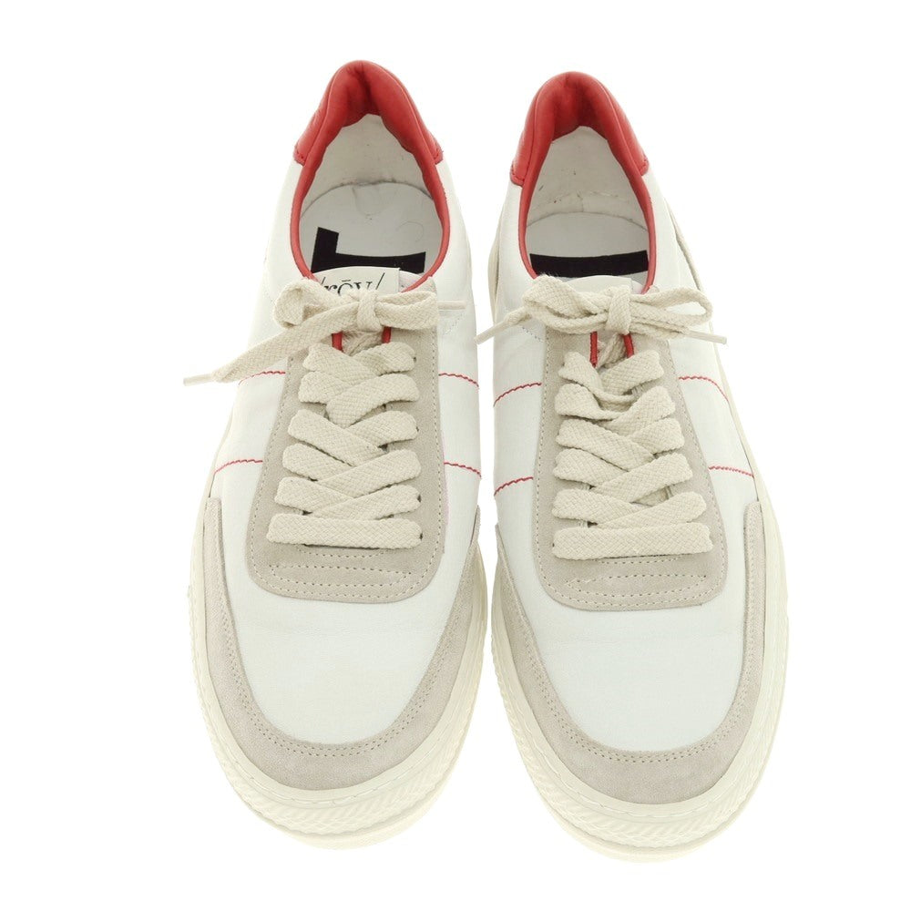 [New outlet] Rove rov leather low-cut sneakers light gray x red [39] [Condition rank N-] [Men&