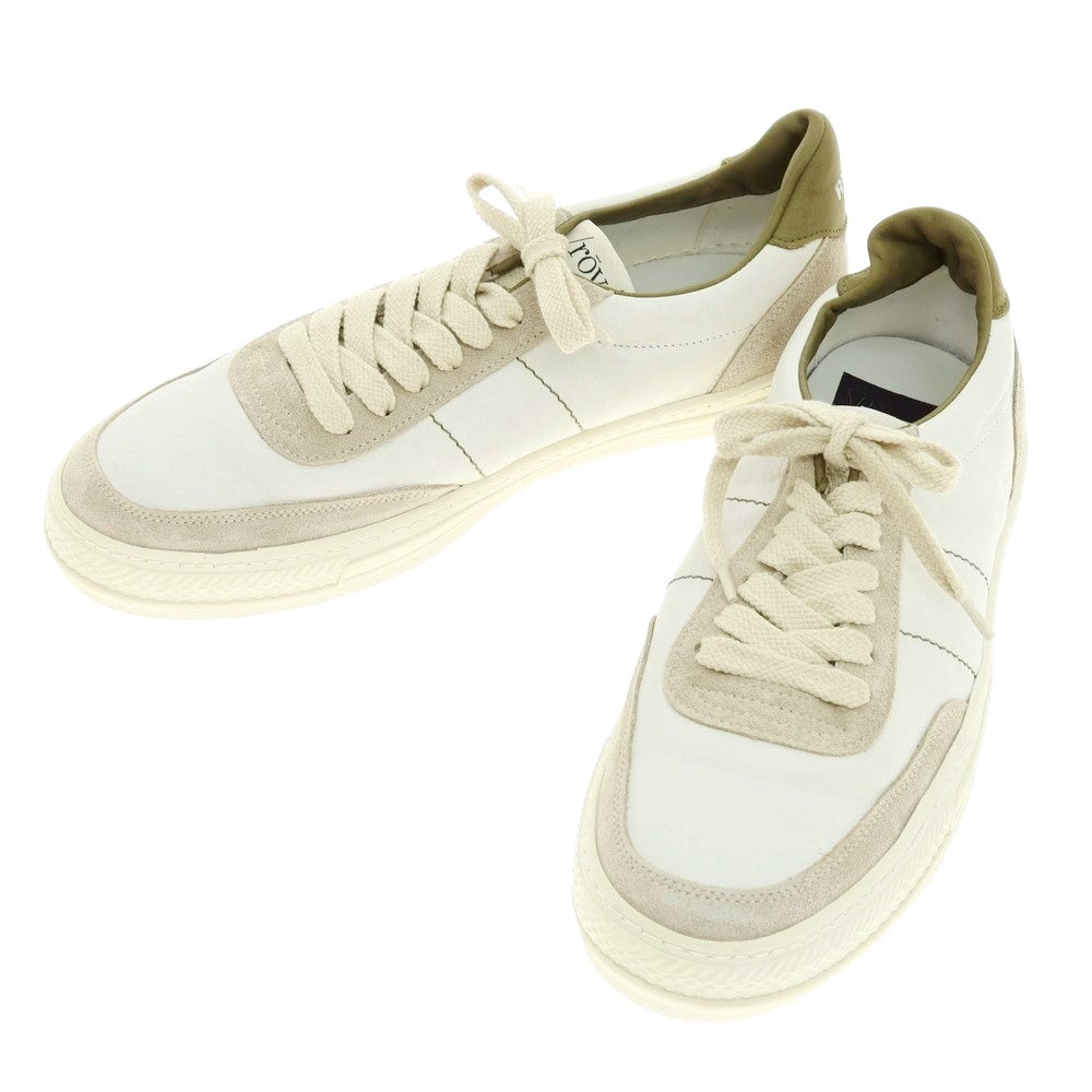 [New outlet] rove leather low-cut sneakers off-white x gray x olive [39] [Condition rank N-] [Men&