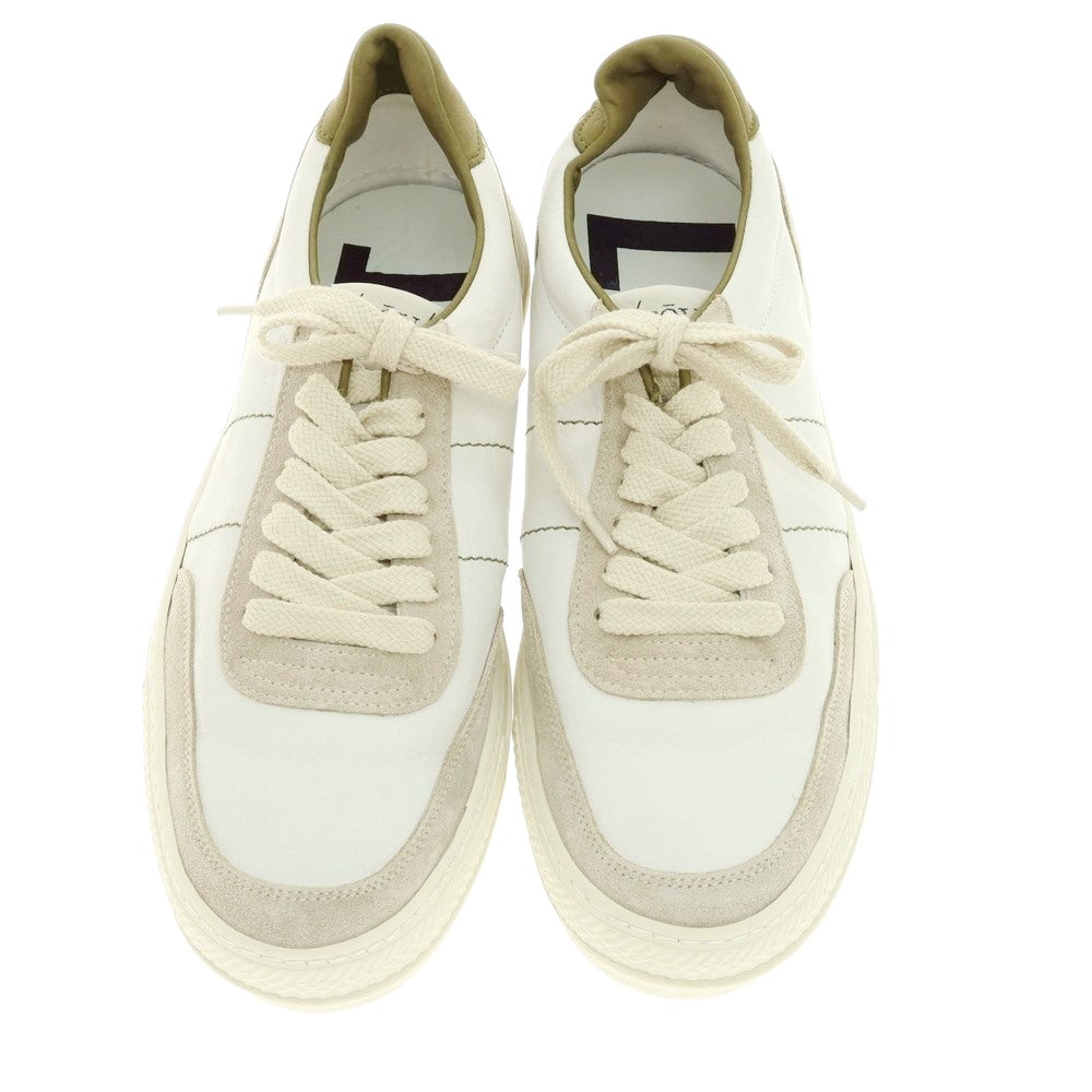 [New outlet] rove leather low-cut sneakers off-white x gray x olive [39] [Condition rank N-] [Men&