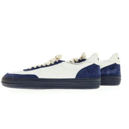 [New outlet] Rove rov leather low-cut sneakers white x navy [39] [Condition rank N-] [Men&